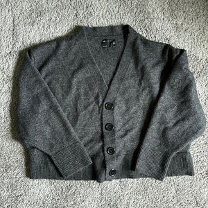 ASOS Design Charcoal Gray Cropped Sweater Size 10